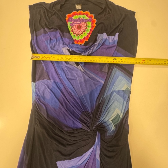 Desigual Jersey Twist Dress XL - Picture 4 of 5